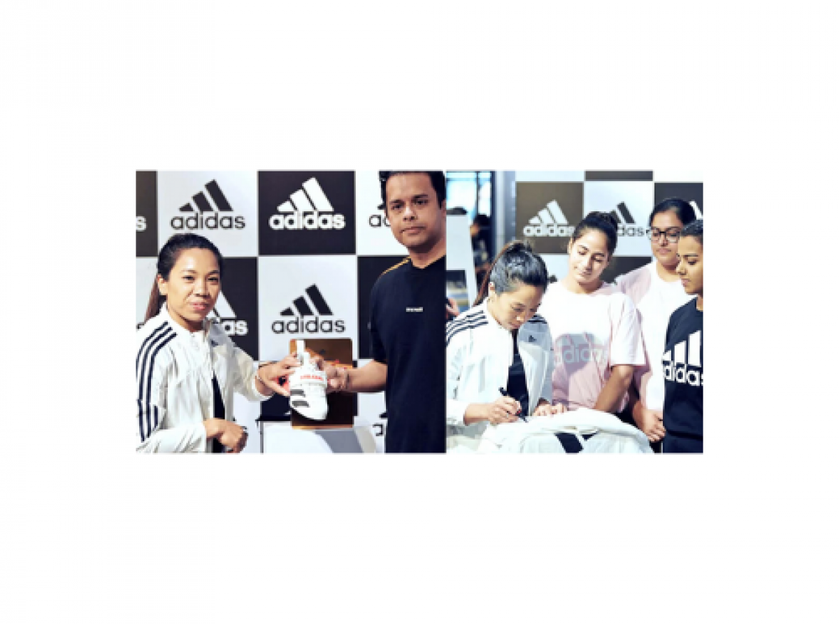 Mirabai Chanu is the new face of Adidas' "Stay in Play" campaign