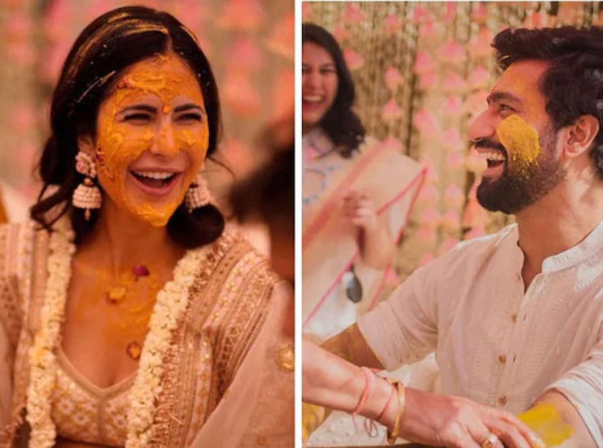 Sabyasachi's ivory white Haldi ensembles for Katrina Kaif and Vicky Kaushal: Decoded