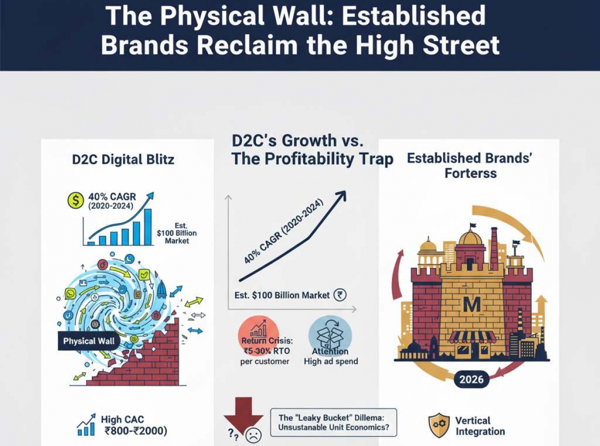 The Physical Wall: How established brands are reclaiming the High-Street from D2C disruptors
